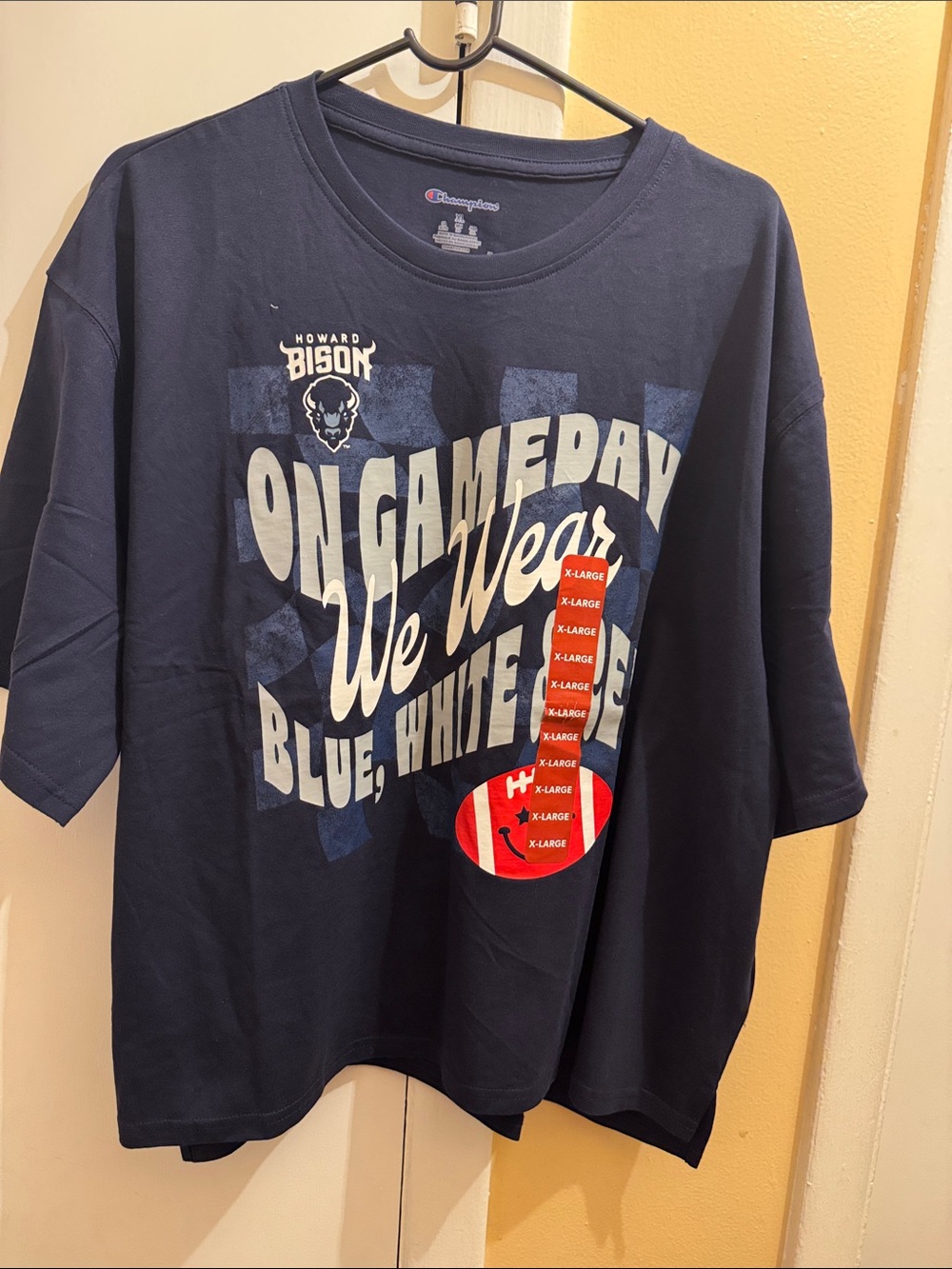 Champion Navy Howard Bison 'On Game Day' Graphic Tee